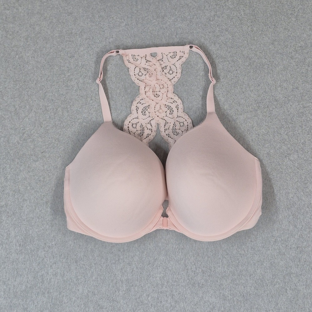 Victoria's Secret Women Bra 34DDD Pink Body By Racerback Front Closure